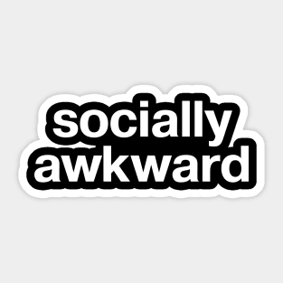 socially awkward Sticker